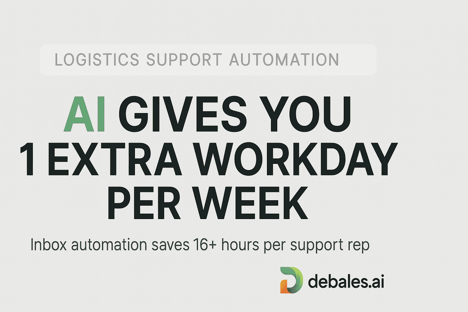 AI Gives Support Teams 1 Extra Day per Week
