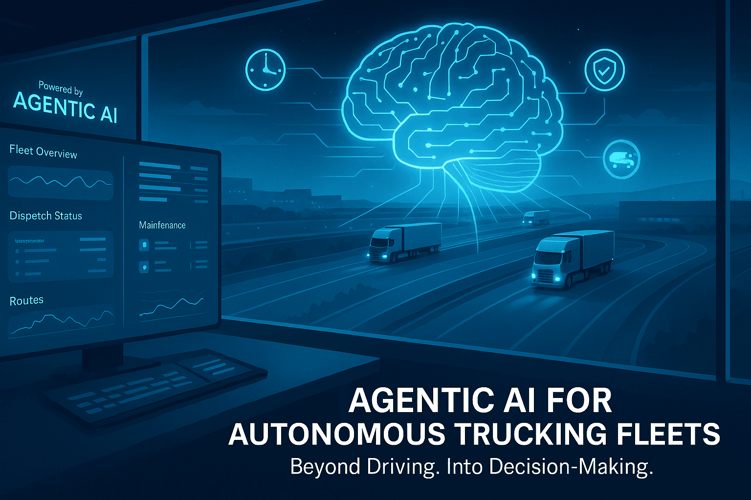 Agentic AI in Autonomous Trucking: Fleet Optimization Beyond Automation